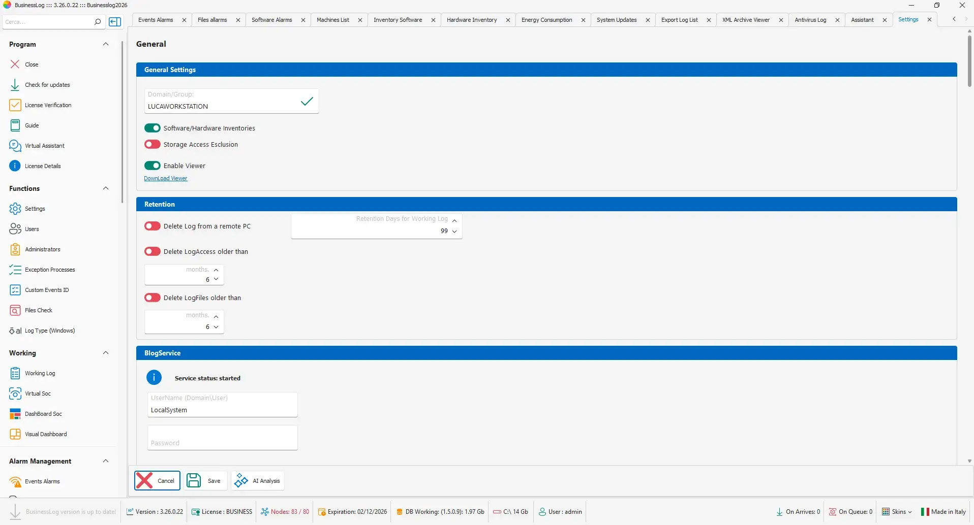 Notification channels and Telegram integration